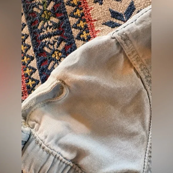 Oshkosh Girls Denim Short Sleeve Dress with Bows and Tulle - Picture 2 of 8